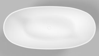 Ванна из искусственного камня Whitecross Onyx B 0205.160075.200 160x75см белый матовый